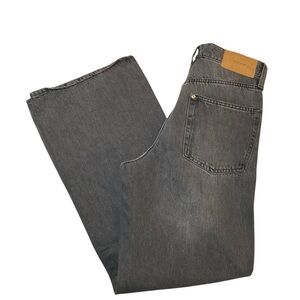 H&M &Denim Wide Leg Ultra High Waist Jeans – Black Wash (US 4)